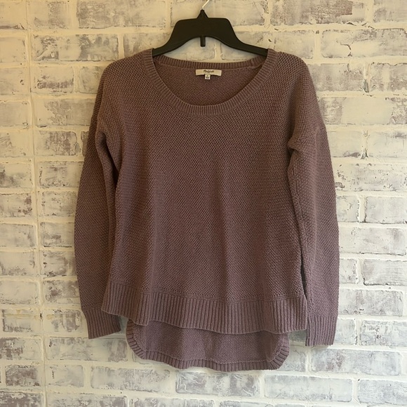Madewell Sweaters - Madewell Women’s Long Sleeve Sweater Knit Purple Warm Crewneck Preppy Size Small